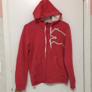 Puma hooded zip sweatshirt